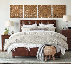 Ornate Carved Wood Panel Wall Art - Set of 4
