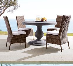 Geneva Indoor/Outdoor 48&quot; Concrete Round Dining Table