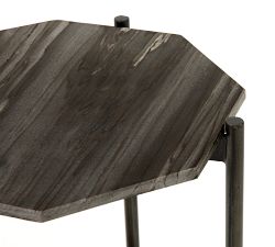 Montague Geometric Marble End Table (15&quot;)