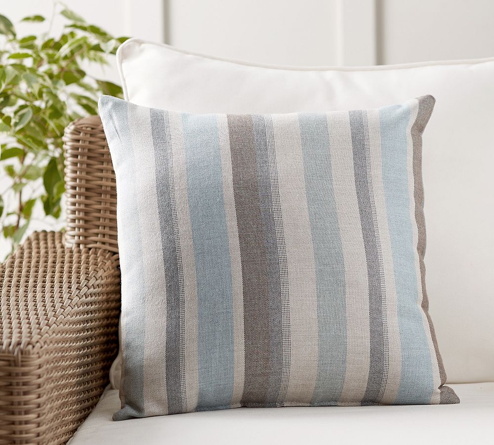 Sunbrella&#0174; Dayren Striped Outdoor Pillow