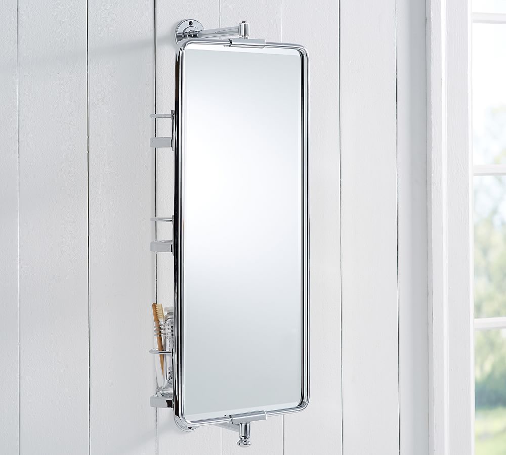 Vintage Rounded Rectangular Swivel Mirror