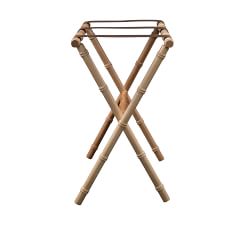 Bamboo Luggage Rack with Nylon Straps