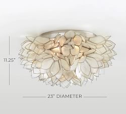 Open Box: Capiz Flush Mount