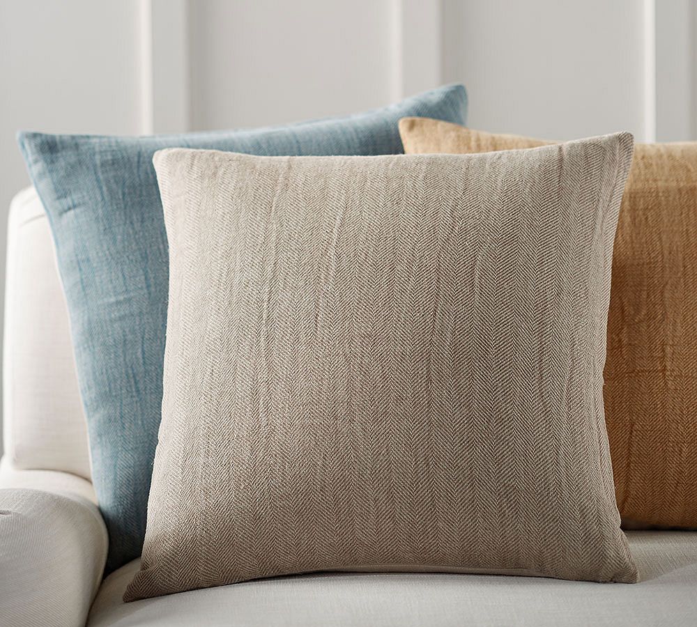 Stonewash Herringbone Pillow Cover