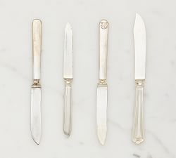 Vintage Found Hotel Silver Cheese Knives - Set of 4