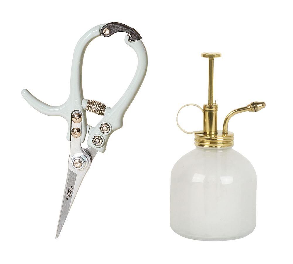 Modern Plant Mister & Pruning Shears - Set of 2