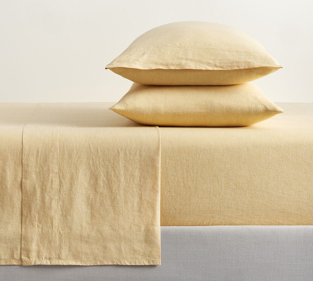 Belgian Flax Linen Classic Sheet Set - Daffodil