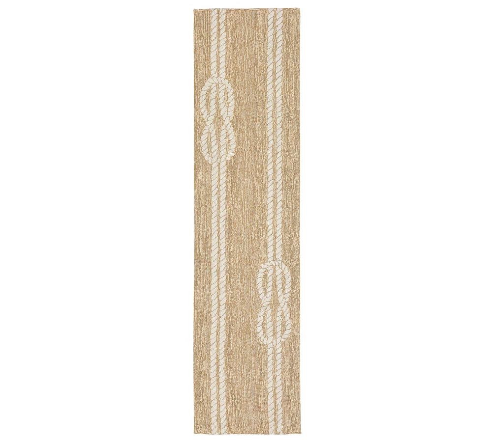 Coastal Charm Hand-Tufted Black and Beige Indoor/Outdoor Rug