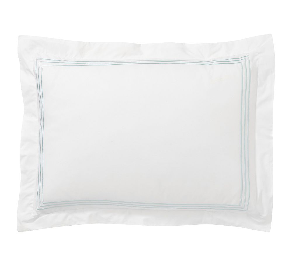 Grand Organic Percale Sham (in seaglass)