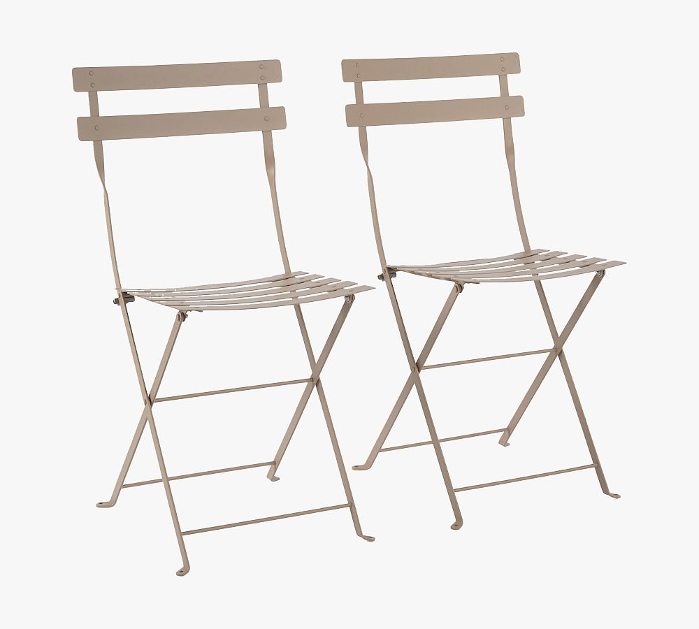 Fermob Metal Outdoor Bistro Chairs, Set of 2