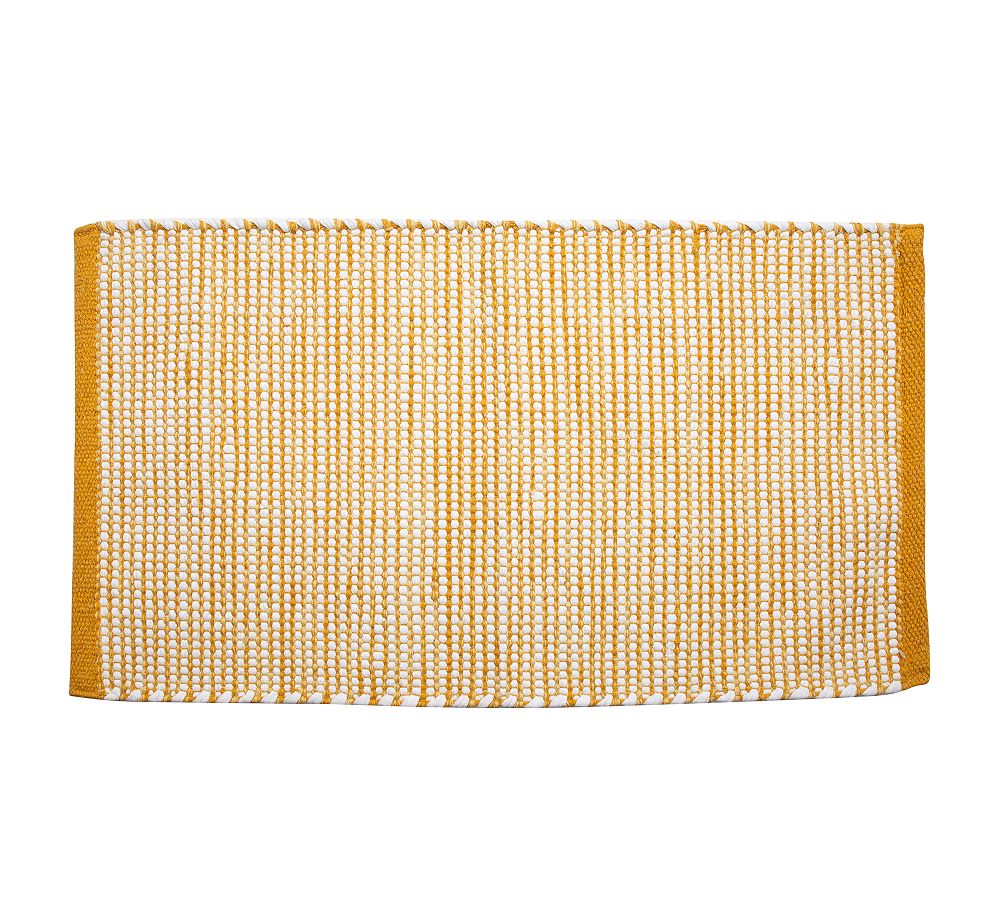 Mattea Handwoven Yellow Bath Mat