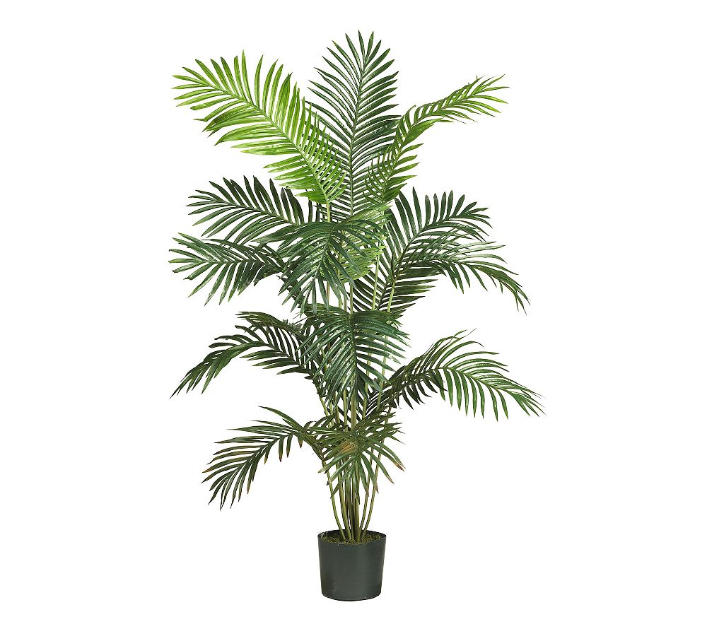6' Tall Green Polyester and Plastic Faux Paradise Palm Tree