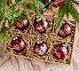 Cut Glass Ornament Box - Set of 6