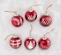 Cut Glass Ornament Box - Set of 6