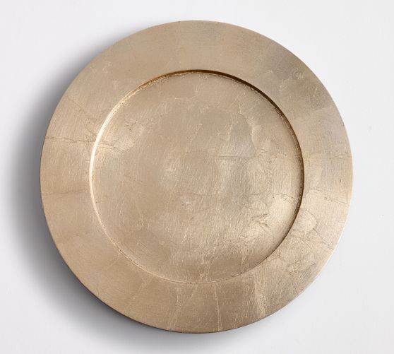 Gold Leaf Charger Plates