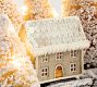Lit Bottlebrush Winter Town Centrepiece