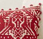 Reindeer Embroidered Lumbar Pillow