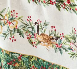 12 Days of Christmas Cotton/Linen Tablecloth