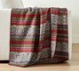 Wool Jacquard Knit Throw