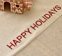 Happy Holidays Sentiment Cotton Table Runner