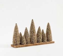 Lit Bottlebrush Tree Centerpiece
