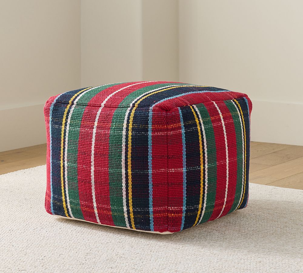Stewart Plaid Pouf