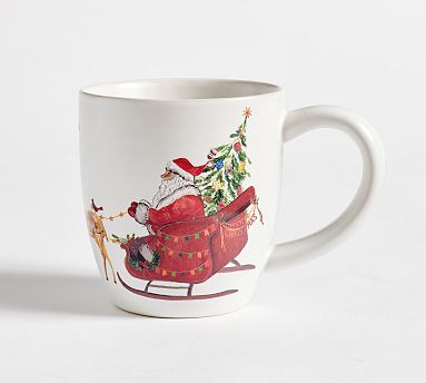 Christmas in the Country Santa Mugs