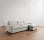 PB Comfort Modern Square Arm Chaise Sleeper Sectional (108&quot;)
