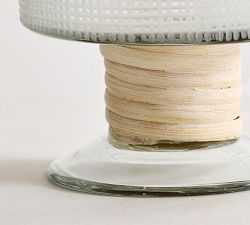 Marin Etched Glass Hurricane Candle Holder
