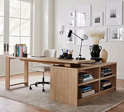Pacific L-Shape Rotating Desk (78&quot;)