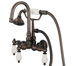 Jolen Deck Mounted Lever Handle Tub Filler with Handshower