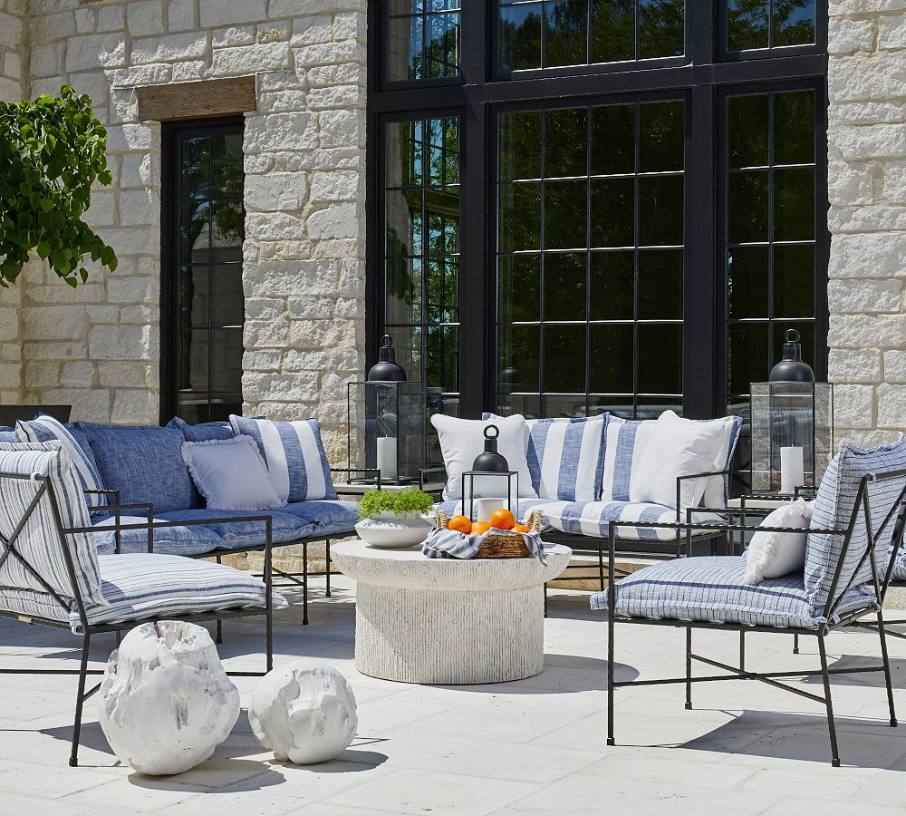 Barnes Cast Stone Round Outdoor Coffee Table (36&quot;)