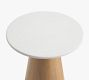 Ansel Round Quartz Side Table (18&quot;)
