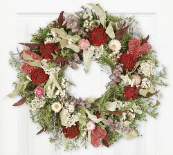 Handcrafted Blossoming Heart Wreath