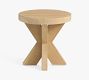 Modern Farmhouse Round Outdoor Side Table (20&quot;)