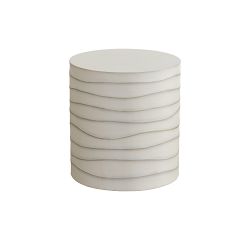 Jen Concrete Round Outdoor End Table (17&quot;)