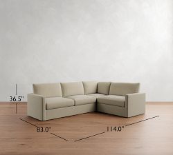 Westwood Slim Arm 3-Piece Sectional (118&quot;)