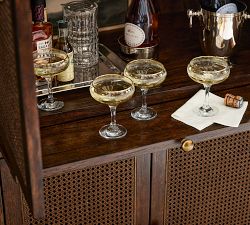 Augusta Cane Bar Cabinet (38&quot;)