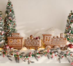 Handcrafted Ceramic Gingerbread Train