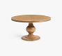 Heritage Farmhouse Pedestal Extending Dining Table (56&quot;-76&quot;)