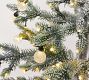 Lit Faux Flocked Pine Tree