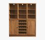 Reed Modular Bar Shelf with Cabinet &amp; Wine Storage (54&quot;)