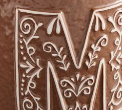 Gingerbread Alphabet Candle