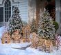 Lit Rattan Gingerbread Collection