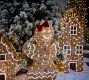 Lit Rattan Gingerbread Collection