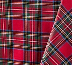 Stewart Plaid Cotton Rectangular Tablecloth