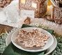 Gingerbread Snowflake Stoneware Appetizer Plates - Set of 4