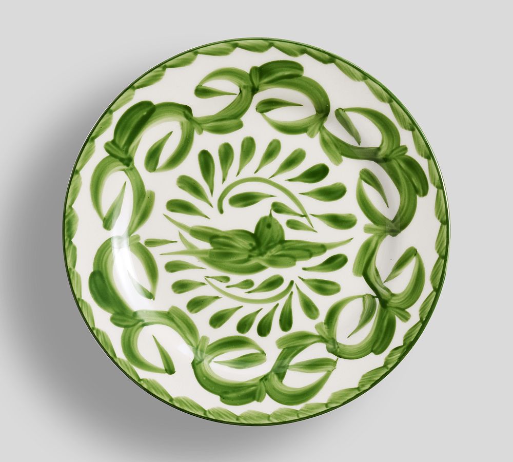 Puebla Stoneware Salad Plate - Green