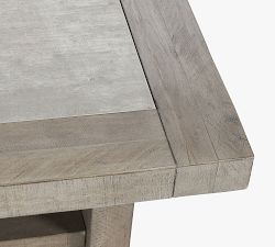 Edin Rectangular Reclaimed Wood Coffee Table with Shelf (50&quot;)