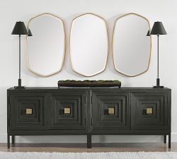Oceano Gold Frame Wall Mirror
